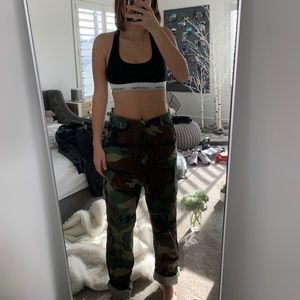 Camo cargo pants